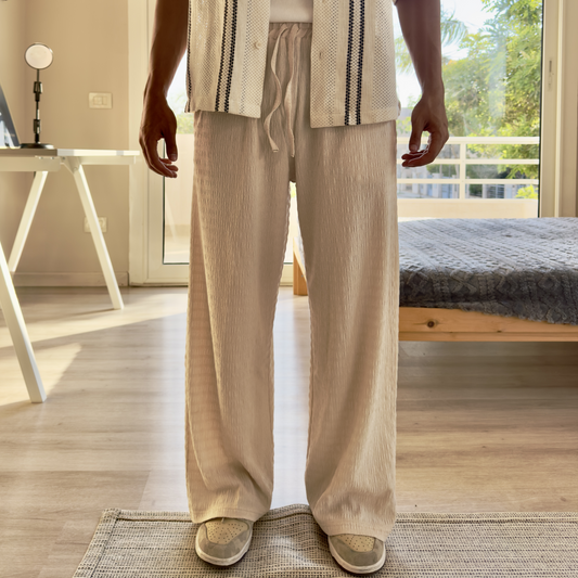 Beige Linen Pants
